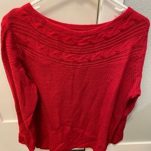 Red sweater